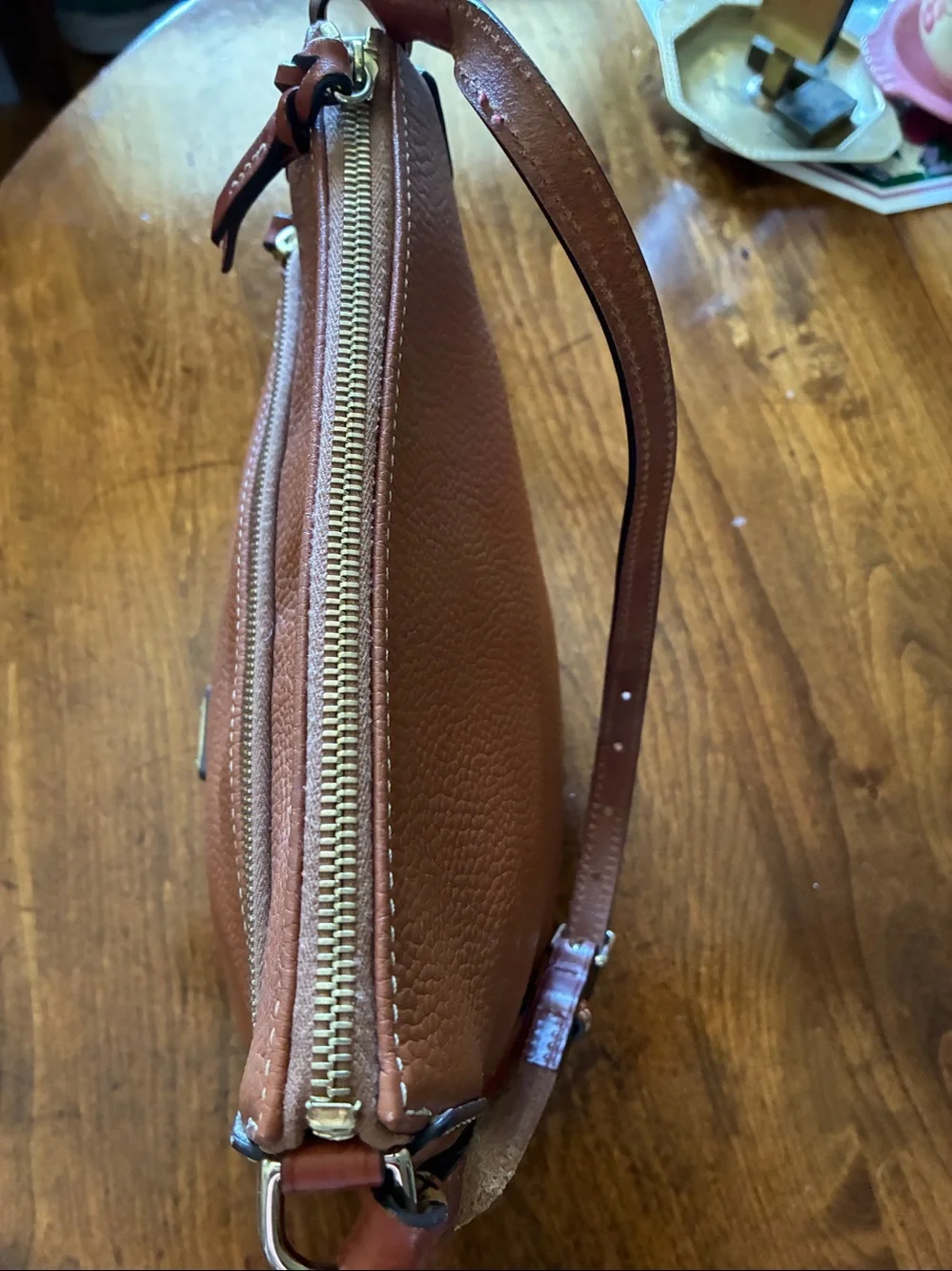 Dooney & Bourke Bag Caramel Italian Pebbled Leather